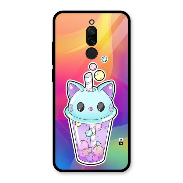 Cat Drink Glass Back Case for Redmi 8