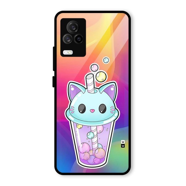 Cat Drink Glass Back Case for Vivo iQOO 7 Legend 5G