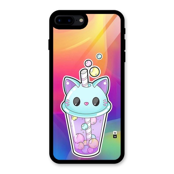 Cat Drink Glass Back Case for iPhone 8 Plus