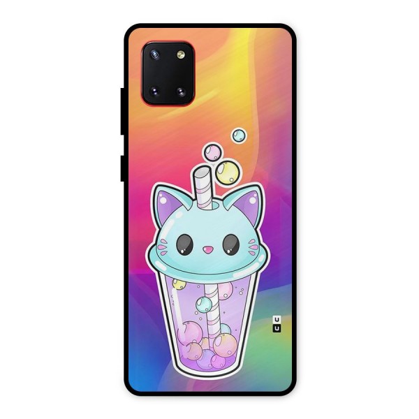 Cat Drink Metal Back Case for Galaxy Note 10 Lite