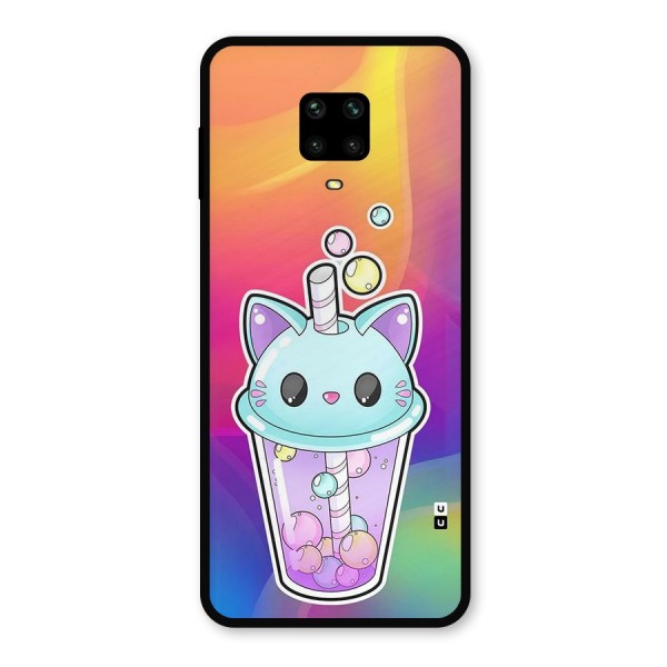 Cat Drink Metal Back Case for Redmi Note 9 Pro Max