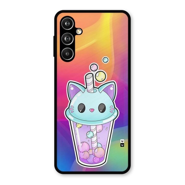 Cat Drink Metal Back Case for Samsung Galaxy M54