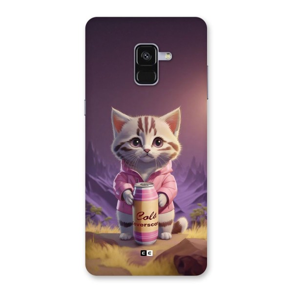 Cat Holding Can Back Case for Galaxy A8 Plus