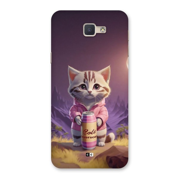 Cat Holding Can Back Case for Galaxy J5 Prime