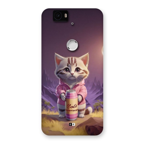 Cat Holding Can Back Case for Google Nexus 6P