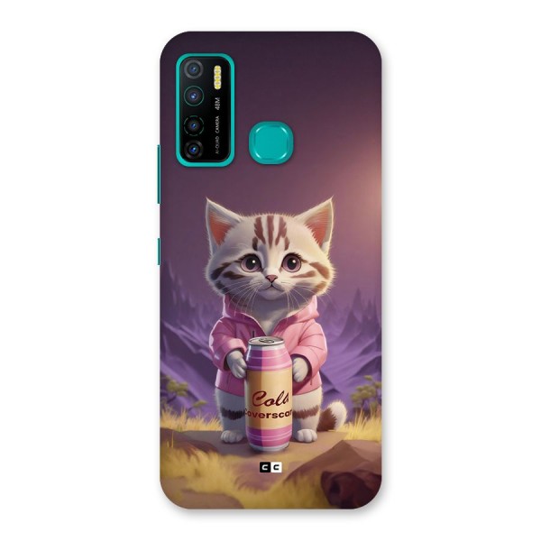 Cat Holding Can Back Case for Infinix Hot 9 Pro