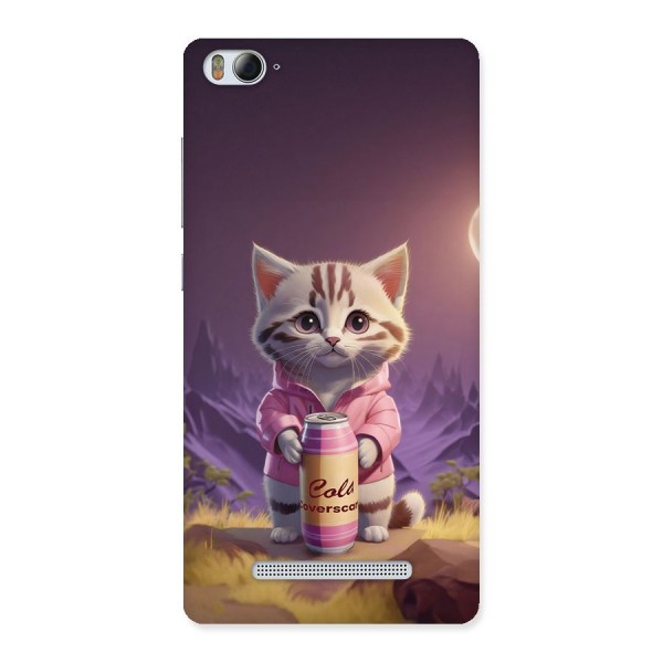 Cat Holding Can Back Case for Mi4i