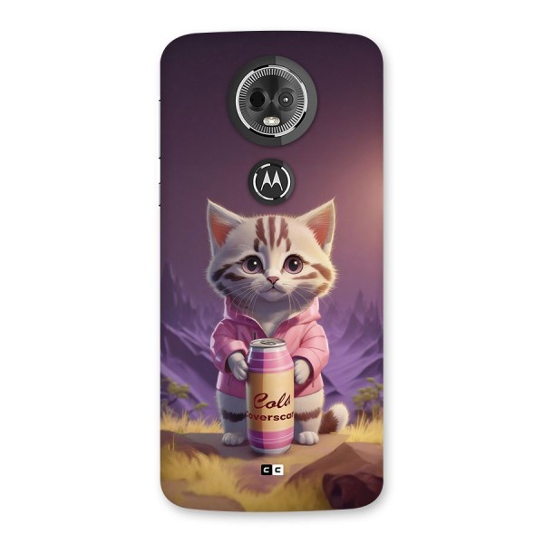 Cat Holding Can Back Case for Moto E5 Plus