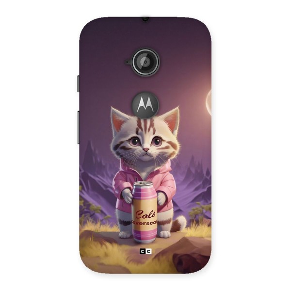 Cat Holding Can Back Case for Moto E 2nd Gen