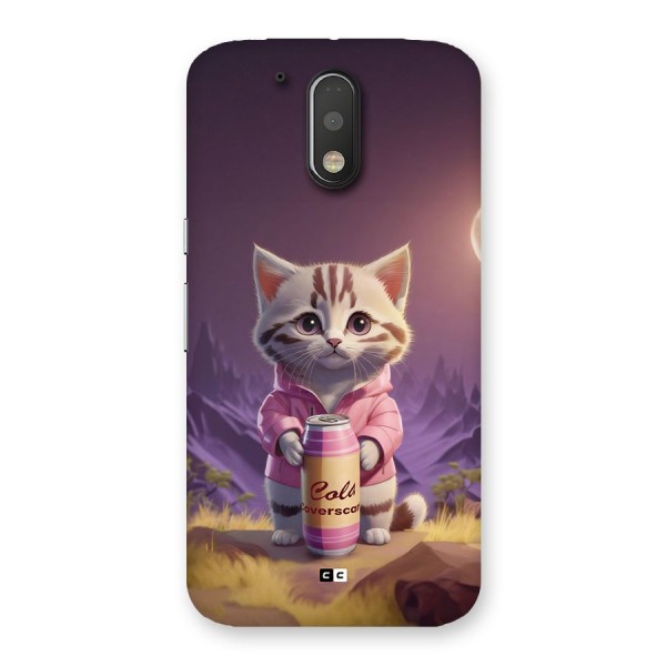 Cat Holding Can Back Case for Moto G4 Plus