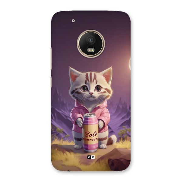 Cat Holding Can Back Case for Moto G5 Plus