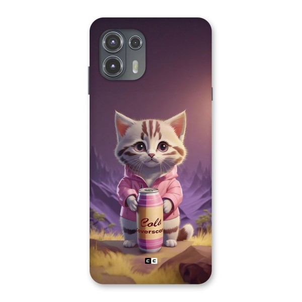 Cat Holding Can Back Case for Motorola Edge 20 Fusion