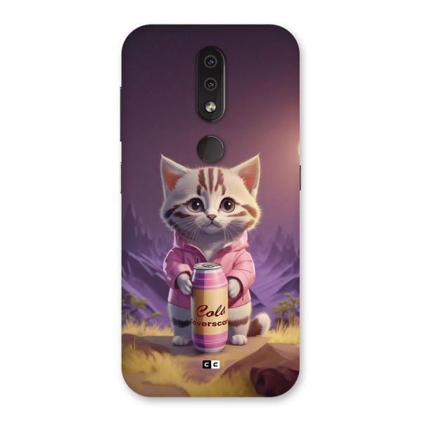 Cat Holding Can Back Case for Nokia 4.2