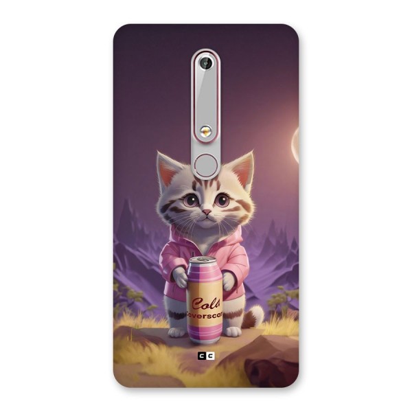 Cat Holding Can Back Case for Nokia 6.1
