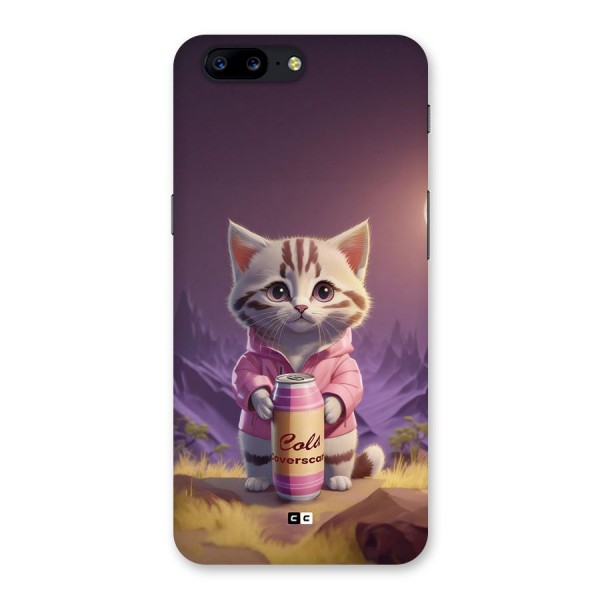 Cat Holding Can Back Case for OnePlus 5