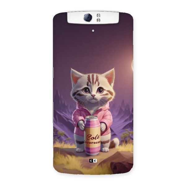 Cat Holding Can Back Case for Oppo N1