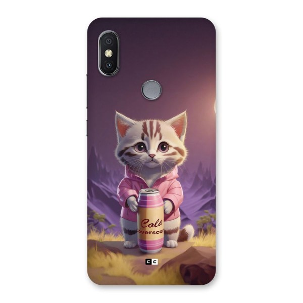Cat Holding Can Back Case for Redmi Y2