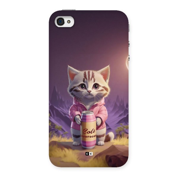 Cat Holding Can Back Case for iPhone 4 4s