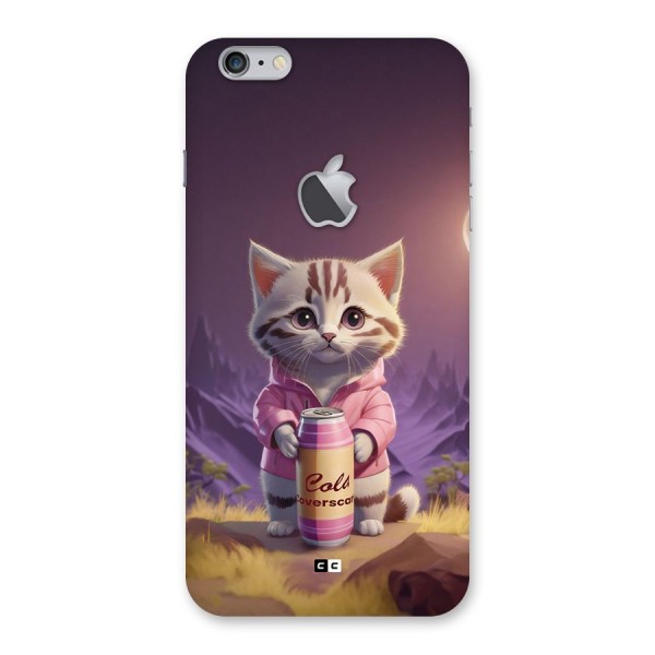 Cat Holding Can Back Case for iPhone 6 Plus 6S Plus Logo Cut