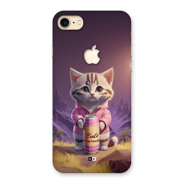 Cat Holding Can Back Case for iPhone 7 Apple Cut