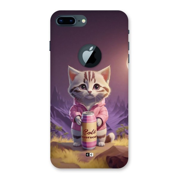 Cat Holding Can Back Case for iPhone 7 Plus Logo Cut