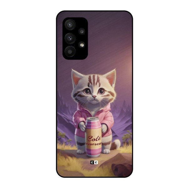 Cat Holding Can Metal Back Case for Galaxy A23