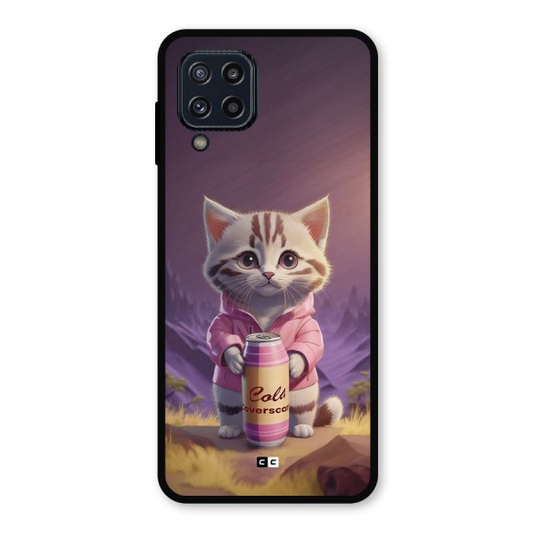 Cat Holding Can Metal Back Case for Galaxy M32