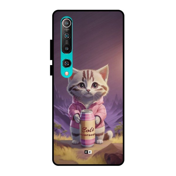 Cat Holding Can Metal Back Case for Mi 10