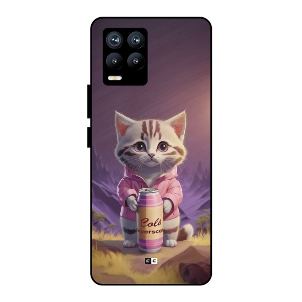 Cat Holding Can Metal Back Case for Realme 8 Pro