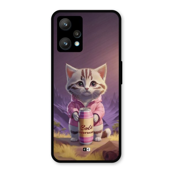 Cat Holding Can Metal Back Case for Realme 9 Pro Plus 5G