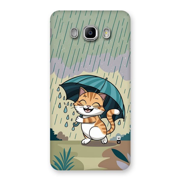 Cat In Rain Back Case for Galaxy J5 2016