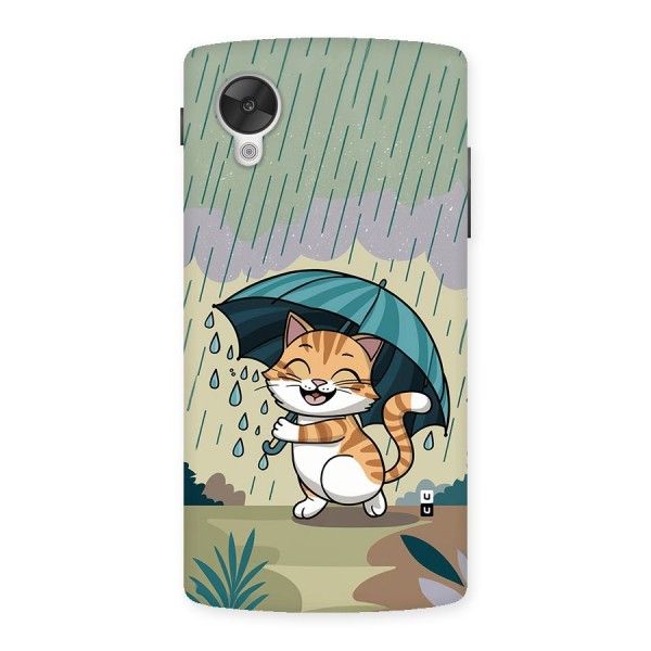 Cat In Rain Back Case for Google Nexus 5