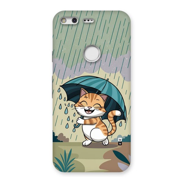 Cat In Rain Back Case for Google Pixel XL