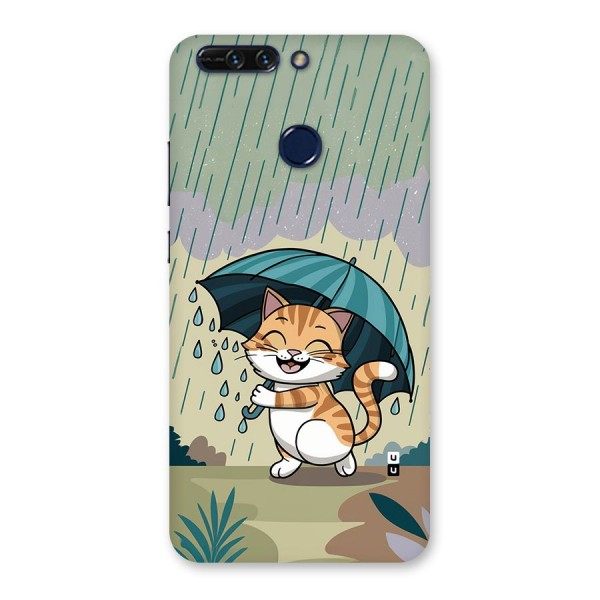 Cat In Rain Back Case for Honor 8 Pro