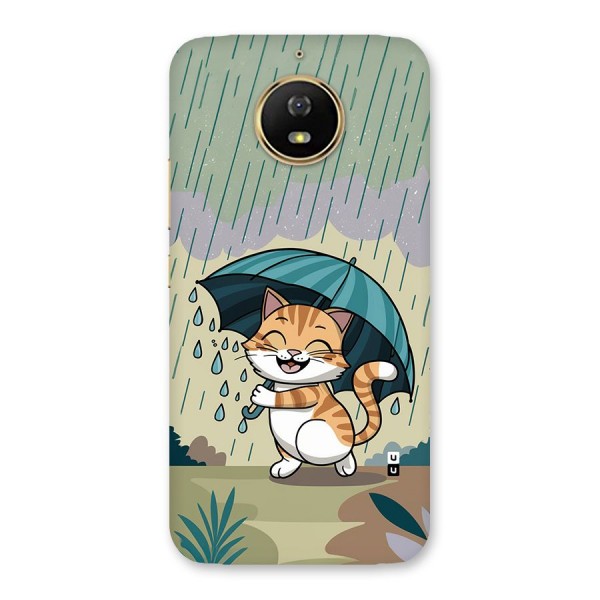 Cat In Rain Back Case for Moto G5s