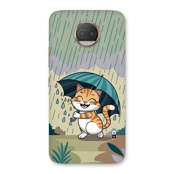 Cat In Rain Back Case for Moto G5s Plus
