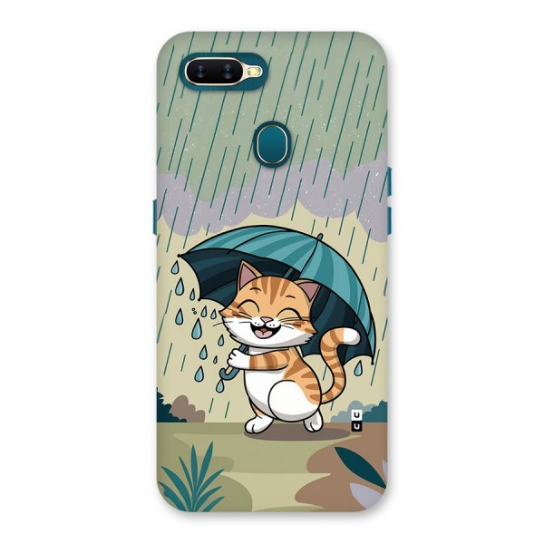 Cat In Rain Back Case for Oppo A7