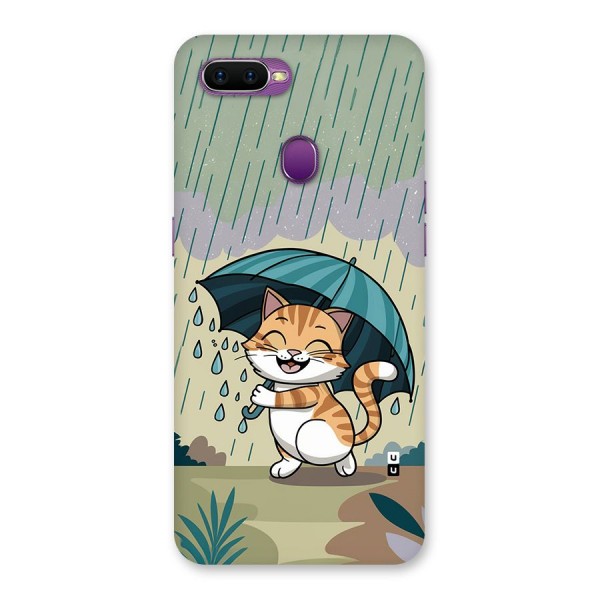 Cat In Rain Back Case for Oppo F9