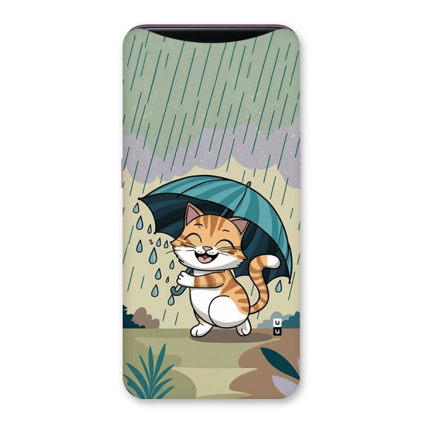 Cat In Rain Back Case for Oppo Find X