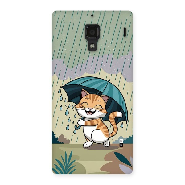 Cat In Rain Back Case for Redmi 1s