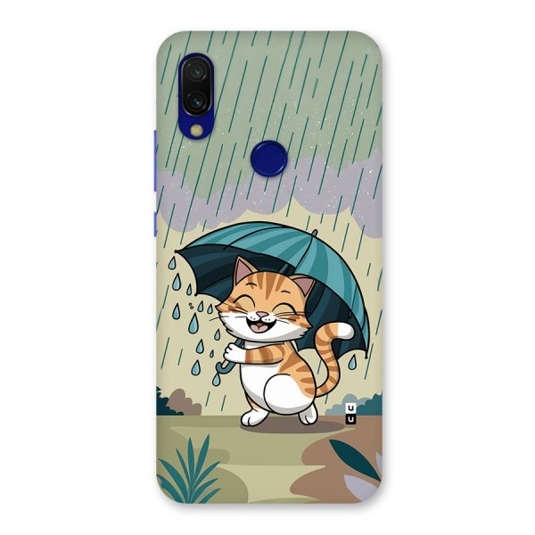 Cat In Rain Back Case for Redmi 7