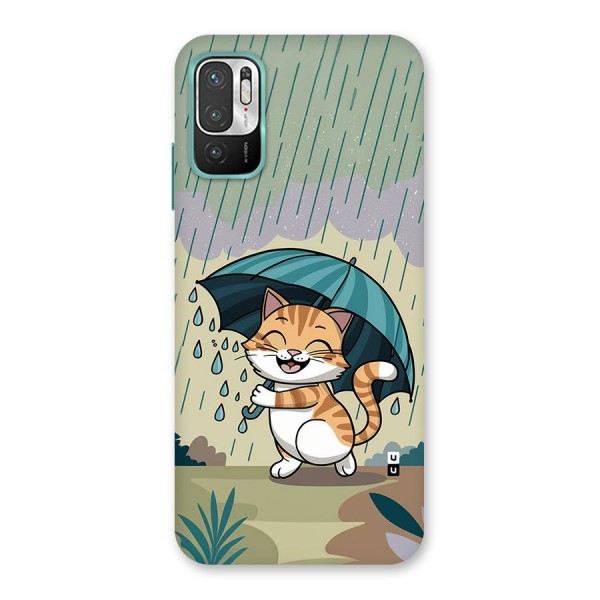 Cat In Rain Back Case for Redmi Note 10T 5G