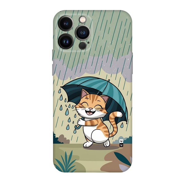 Cat In Rain Back Case for iPhone 13 Pro Max