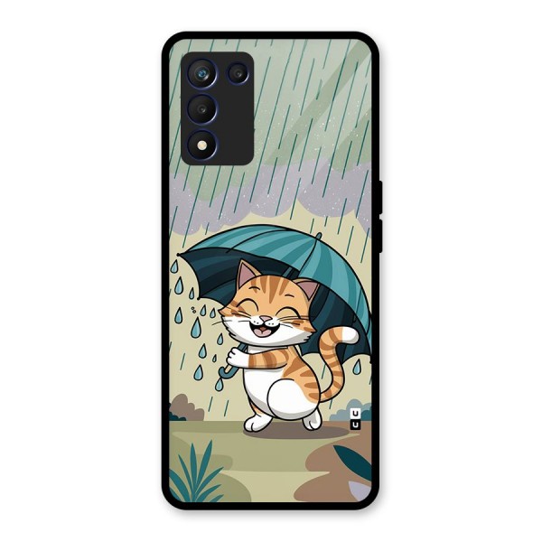 Cat In Rain Glass Back Case for Realme 9 5G Speed
