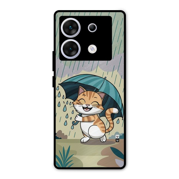 Cat In Rain Metal Back Case for Infinix Zero 30 5G