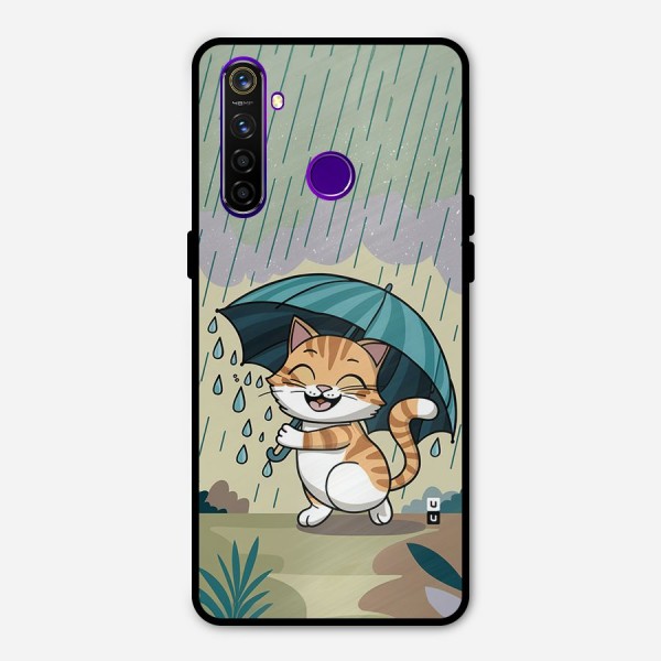 Cat In Rain Metal Back Case for Realme 5 Pro