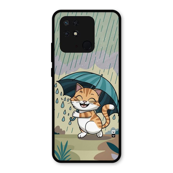 Cat In Rain Metal Back Case for Redmi 10 Power