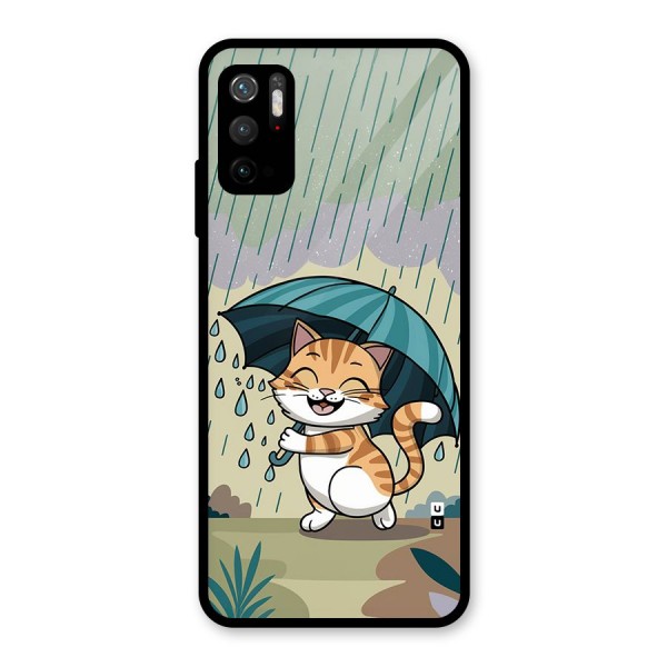 Cat In Rain Metal Back Case for Redmi Note 10T 5G