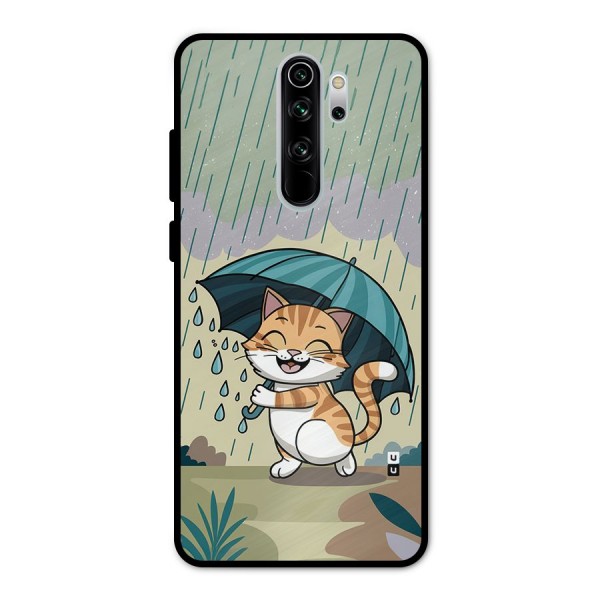 Cat In Rain Metal Back Case for Redmi Note 8 Pro