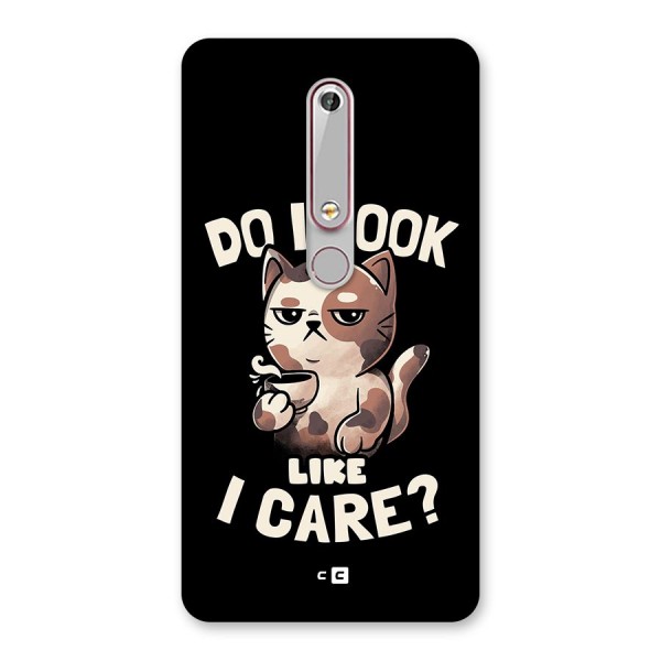 Cat Look Like Care Back Case for Nokia 6.1